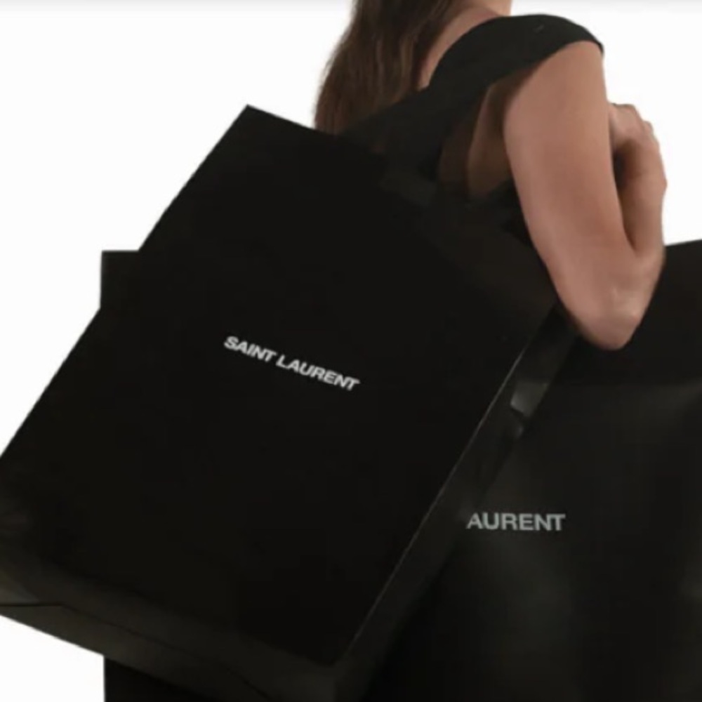 Saint Laurent Shopping Bag Gift Tote 20.5" x 12.5" x 6"